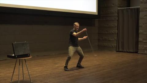 David performs the vanishing yo-yo trick